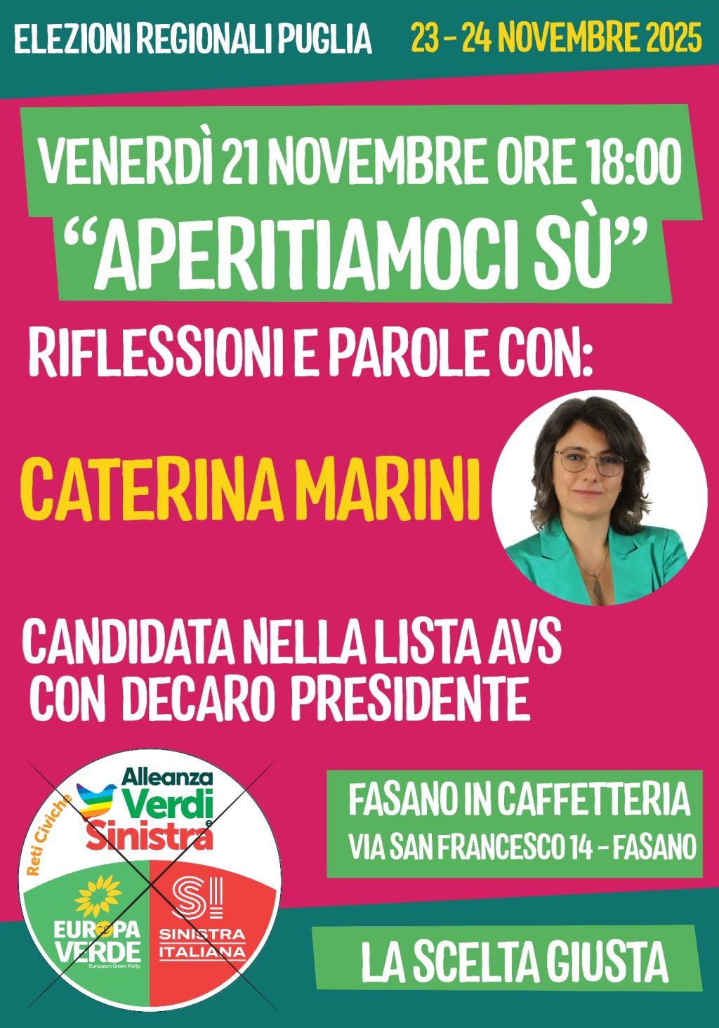 Caterina Marini chiude la sua campagna elettorale a Fasano
