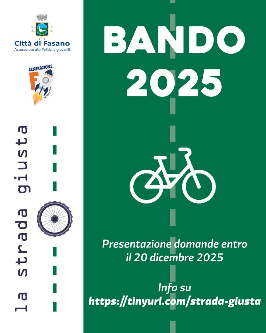 Politiche giovanili, pubblicato il bando 2026 “La Strada Giusta”: 15 city-bike per gli studenti più meritevoli