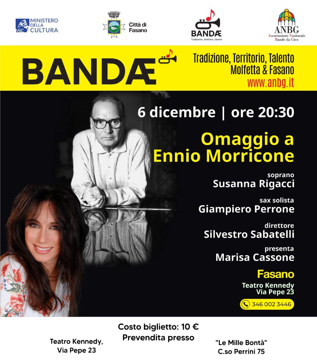Con il terzo appuntamento di Bandae si celebra il genio di Ennio Morricone
