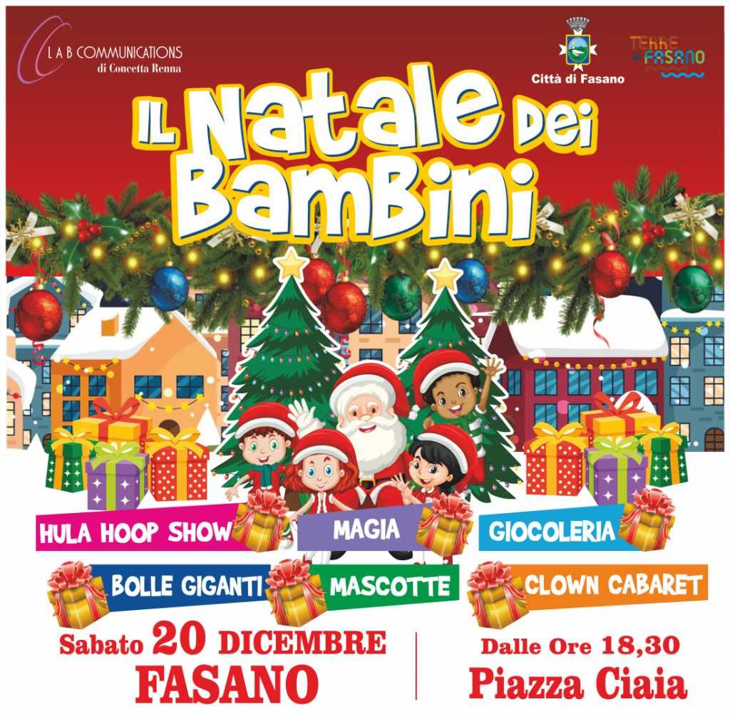 Fasano, si accende la magia del Natale con l’evento “Il Natale dei Bambini”