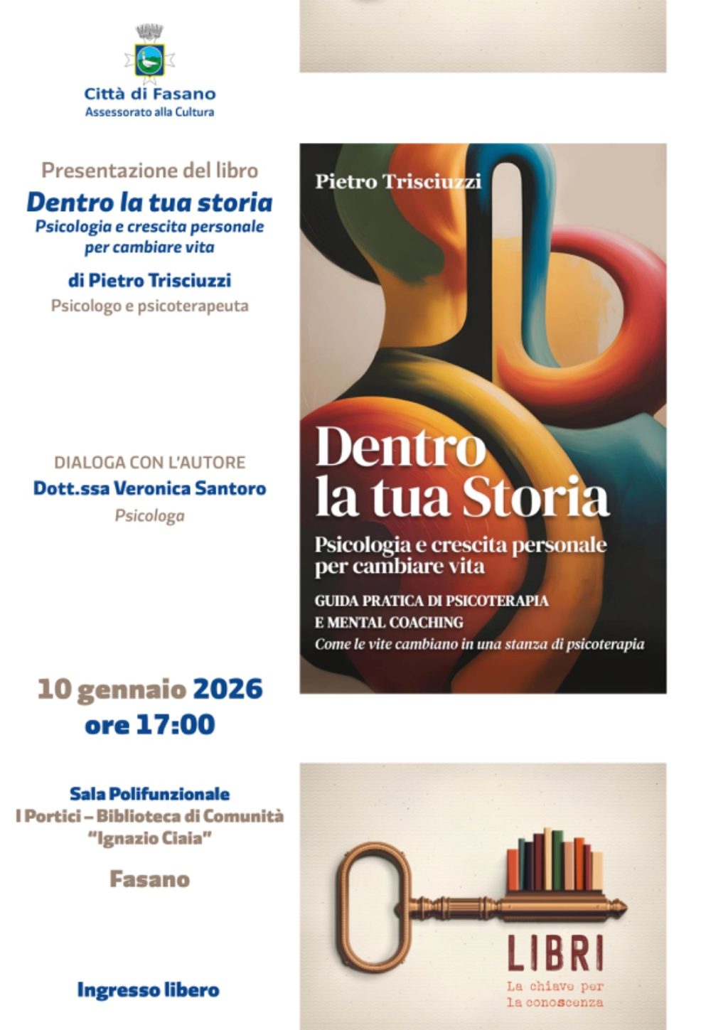 A Fasano la presentazione di “Dentro la tua storia”: un viaggio tra psicologia e crescita personale