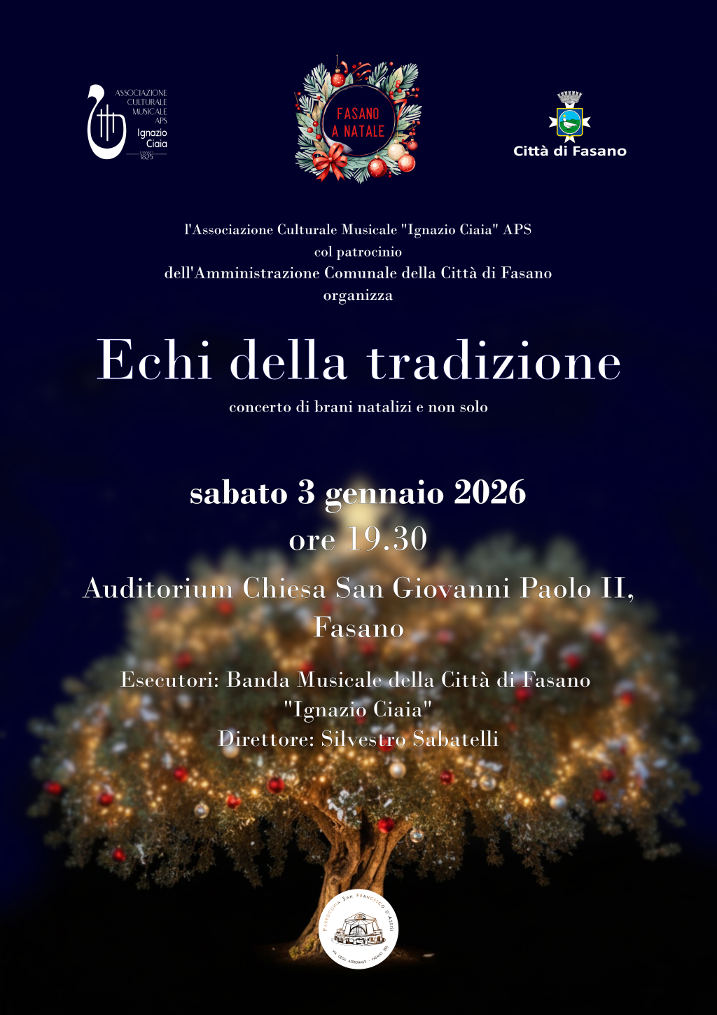 La Banda Città di Fasano inaugura il nuovo anno con “Echi della Tradizione”