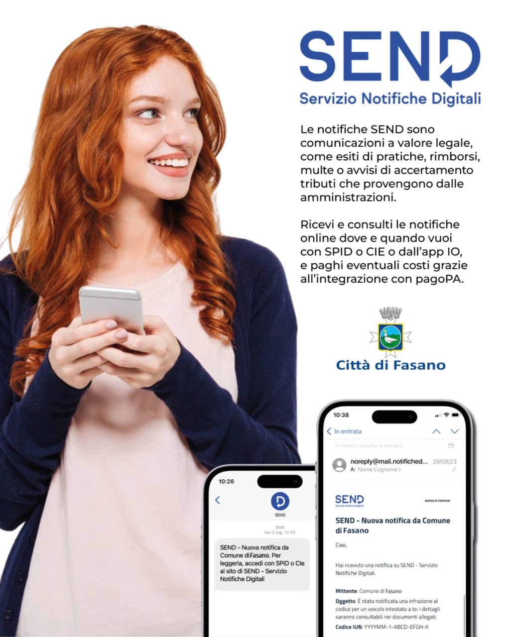Attivazione del servizio di notifiche digitali tramite SEND: si parte dai tributi comunali