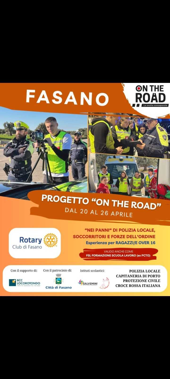 ”On the road”: studenti in prima linea con le forze dell’ordine