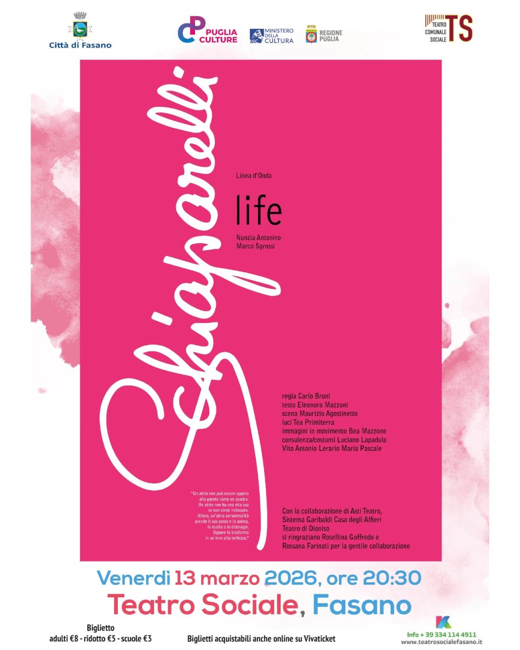 ”Schiaparelli life”, un viaggio intenso e poetico nella vita della famosa stilista romana