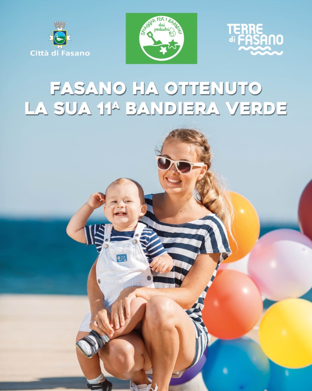 Fasano si conferma paradiso dei bambini: conquistata l’11ª Bandiera Verde consecutiva