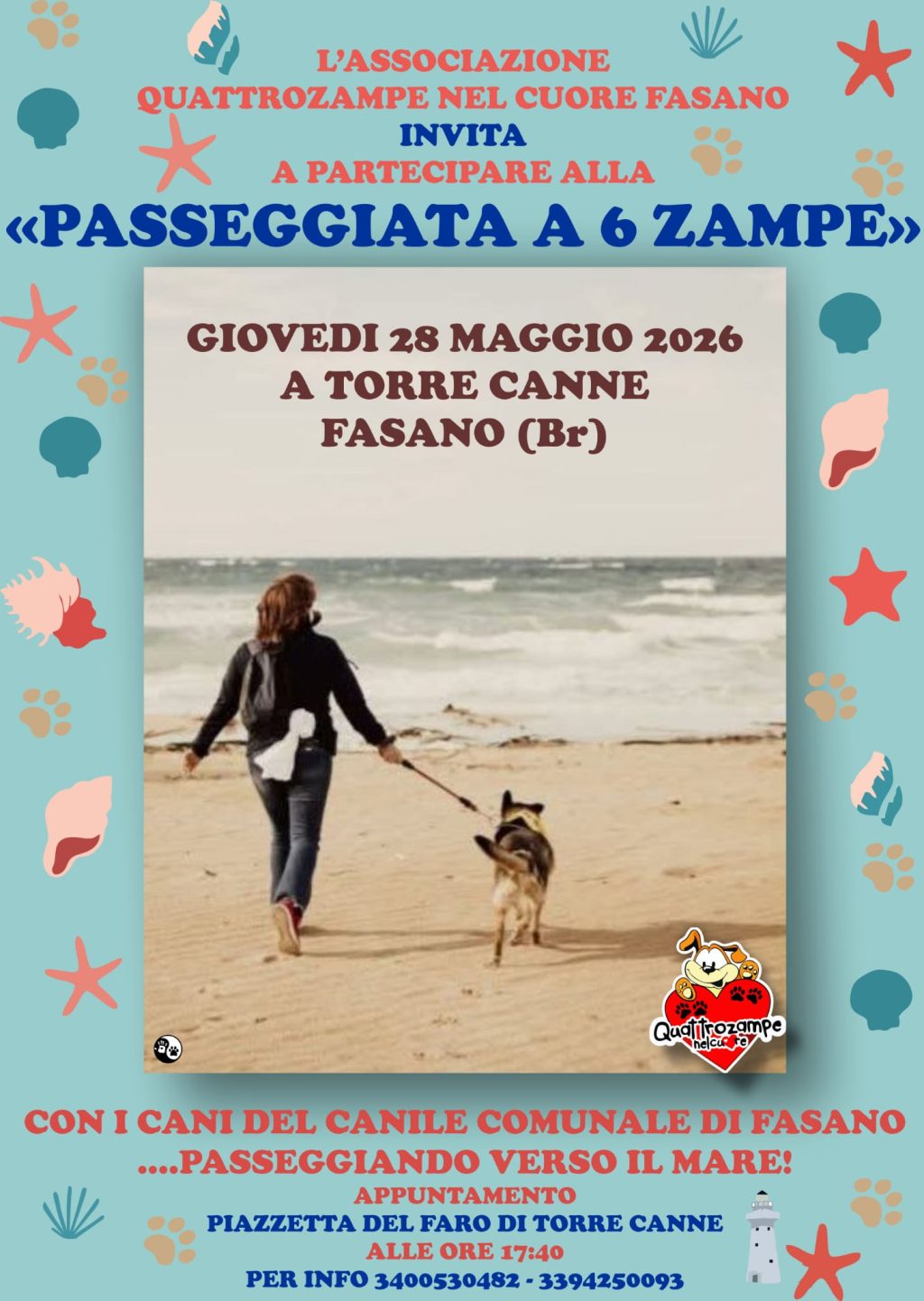 “Passeggiata a 6 Zampe”: iniziativa dell’associazione “Quattrozampe nel Cuore”