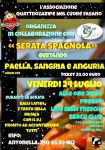 “Serata Spagnola”, un’iniziativa di “Quattrozampe nel Cuore”